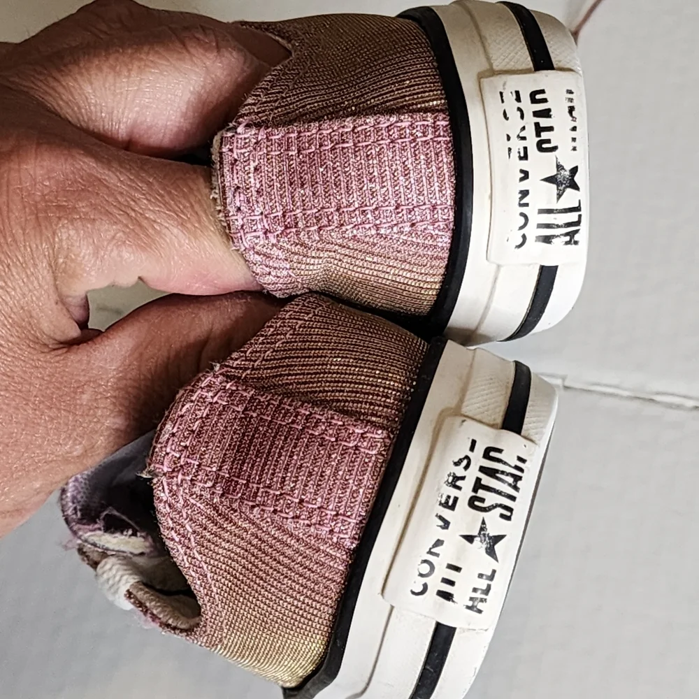 Converse Pink Glitter Sneakers